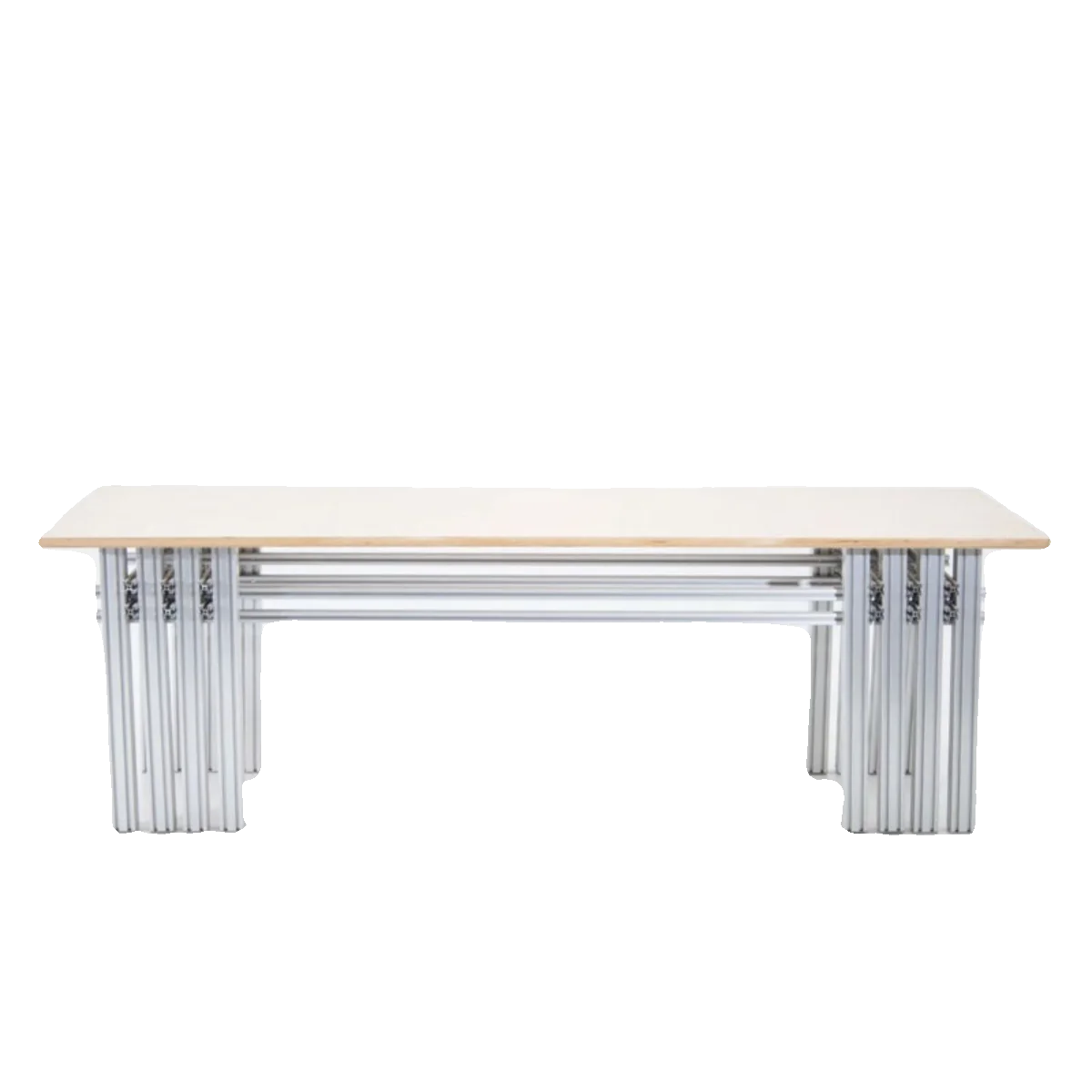 Birch long table aluminum profile dining simple conference table creative coffee workbench