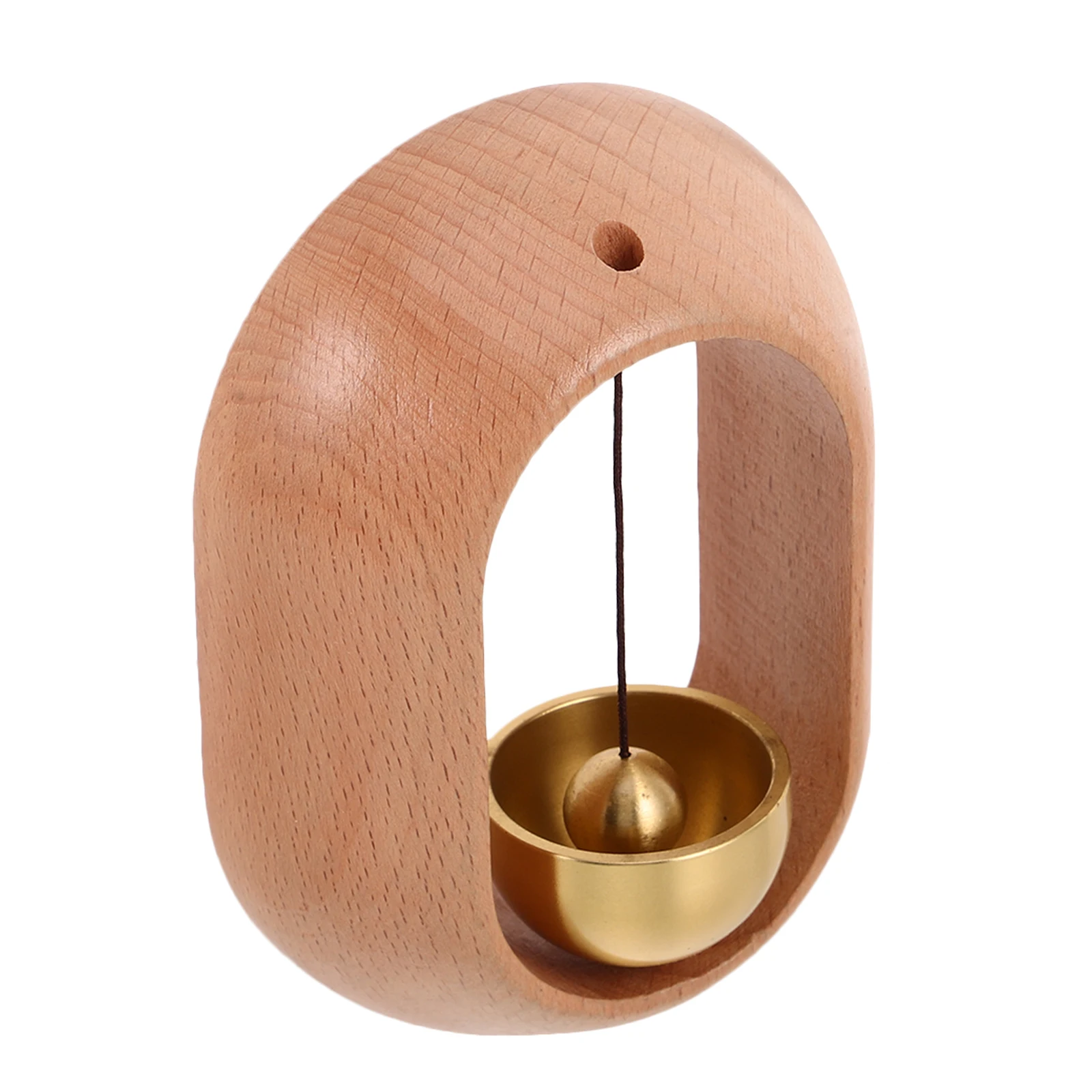 

Solid Wood Doorbell Chime Copper Magnetic Attachment Clear Sound Home Office Entrance Decor Wind Bells Hanging Ornaments Retro