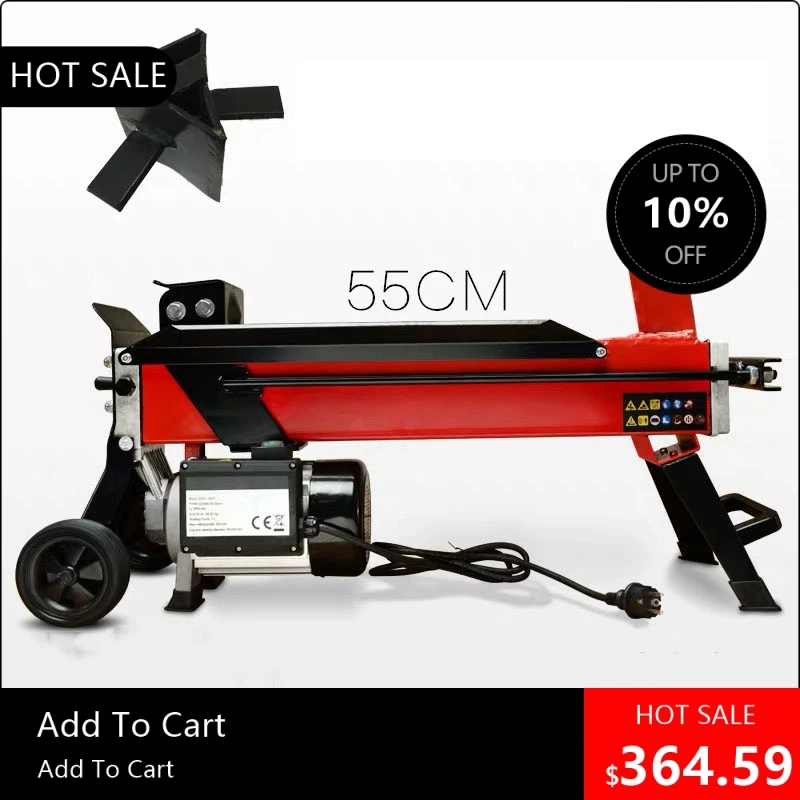 

818003 Exclusive 8T Wood Splitting Hydraulic Logging Wood Cutting Machine HLS8T-52 Wood Splitting Machine Woodworki