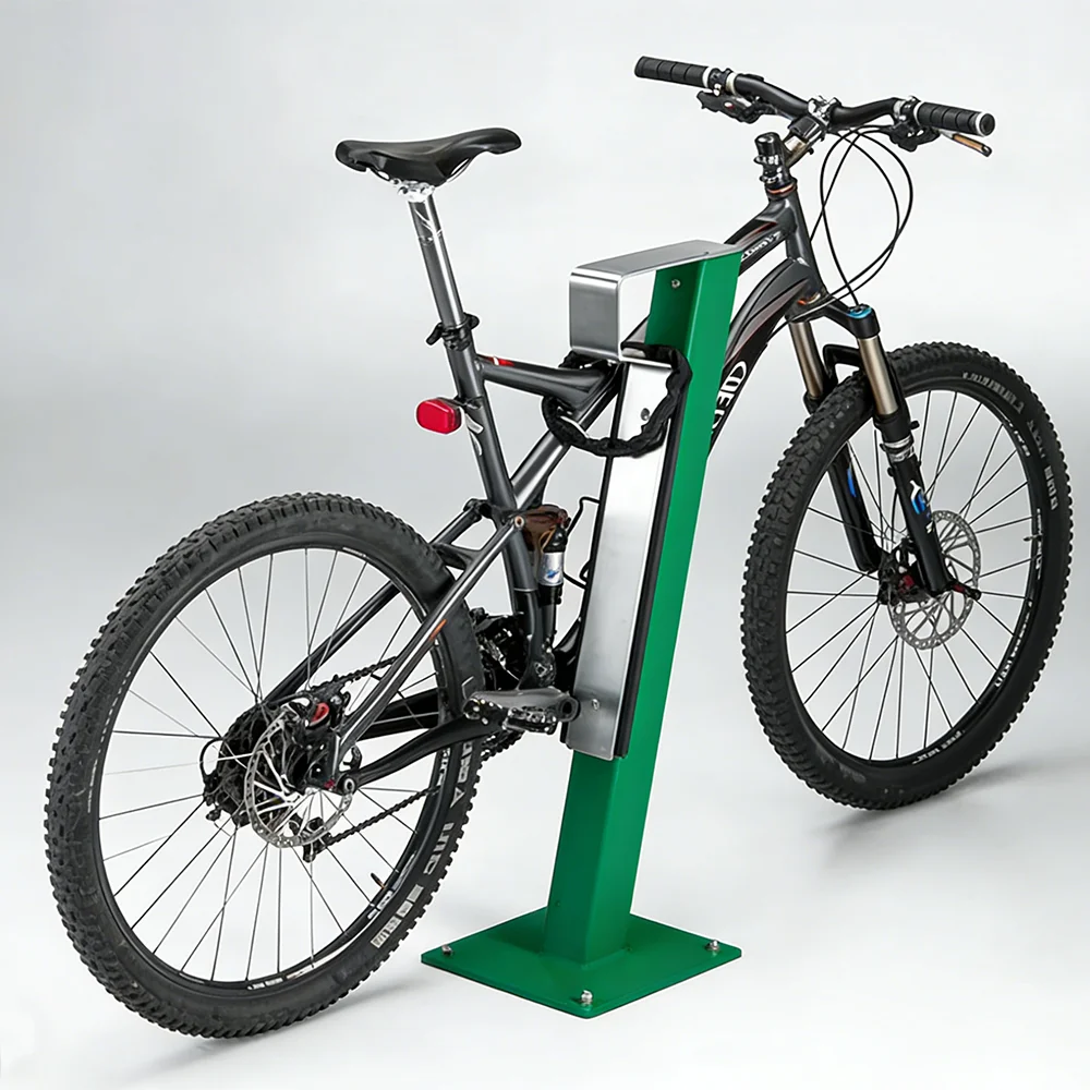 Custom Heavy Duty Foldable Bike Parking Rack Space Saving Carbon Steel Bicycle Stand Storage System