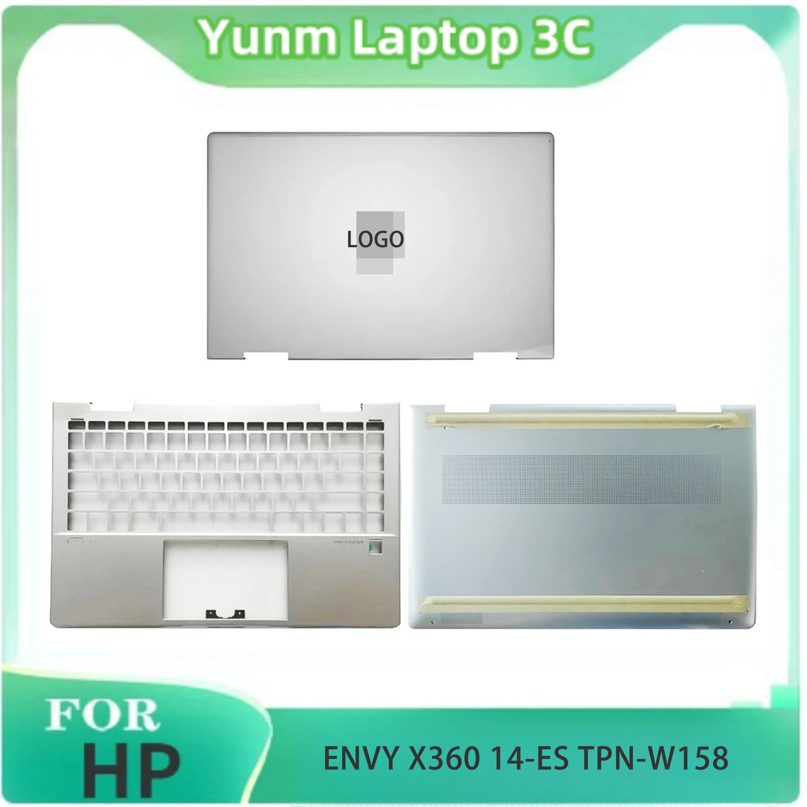 

New For HP ENVY X360 14-ES TPN-W158 Laptop Screen Back Case Front Bezel Frame Palm Rest Bottom Shell Lower Cover Base Case