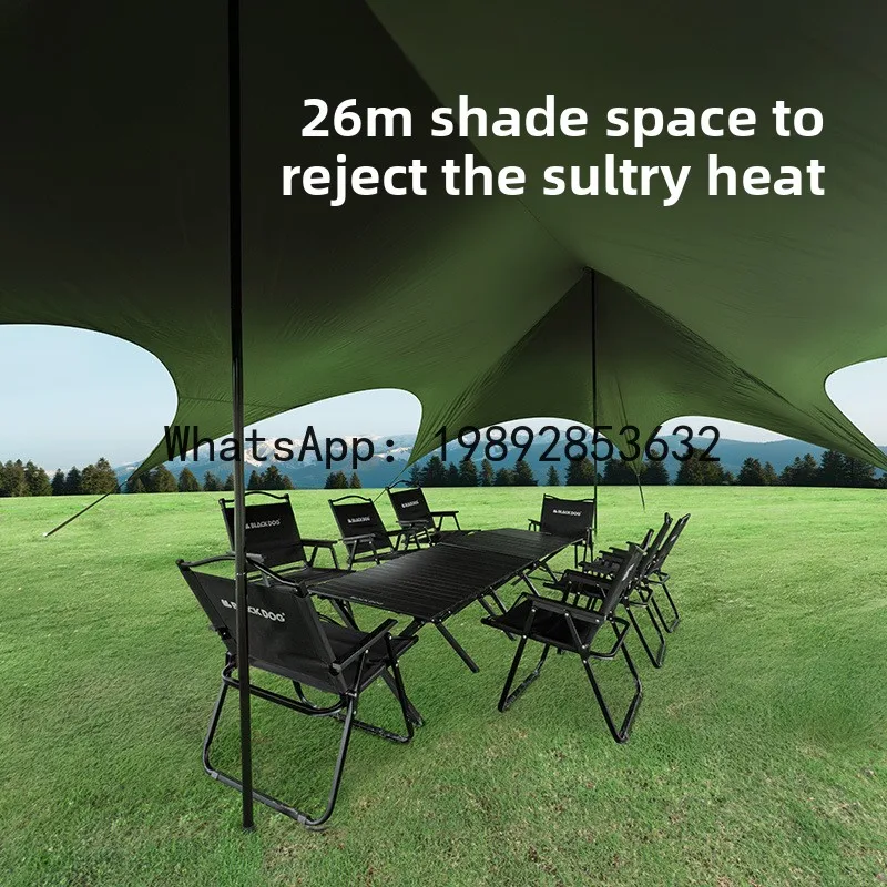 

Z6 outdoor canopy tent blackout vinyl speed camping party camping wind rope awning