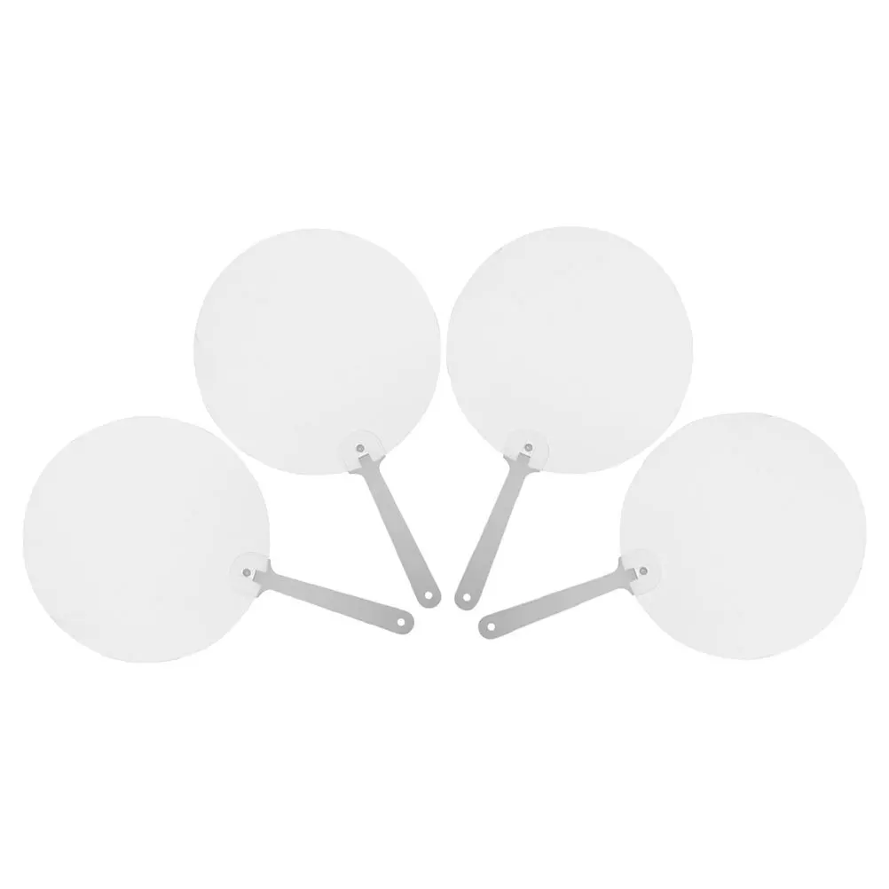 4 قطعة لتقوم بها بنفسك مروحة التسامي فارغة يده الحرفية الزخرفية للمنزل هدايا حفلات الزفاف التسامي مروحة اليد مراوح فارغة