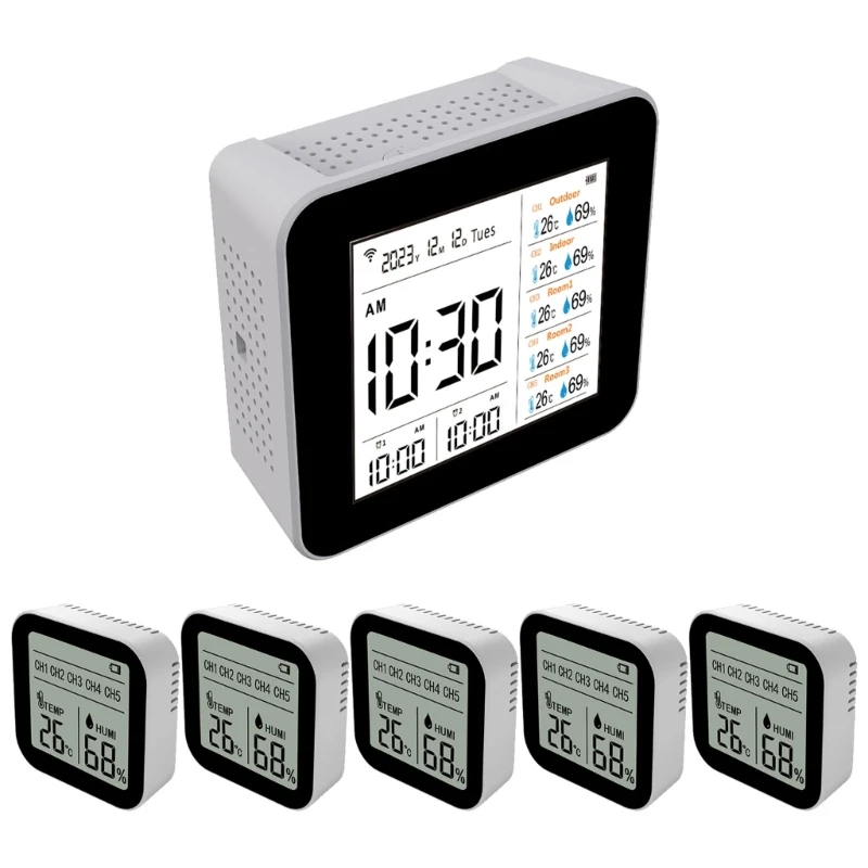 

Air Quality Monitors CO2 Meter Carbon Dioxide Detectors CO2 TVOC HCHO PM2.5 PM1.0 PM10 Temperature Humidity Drop Shipping