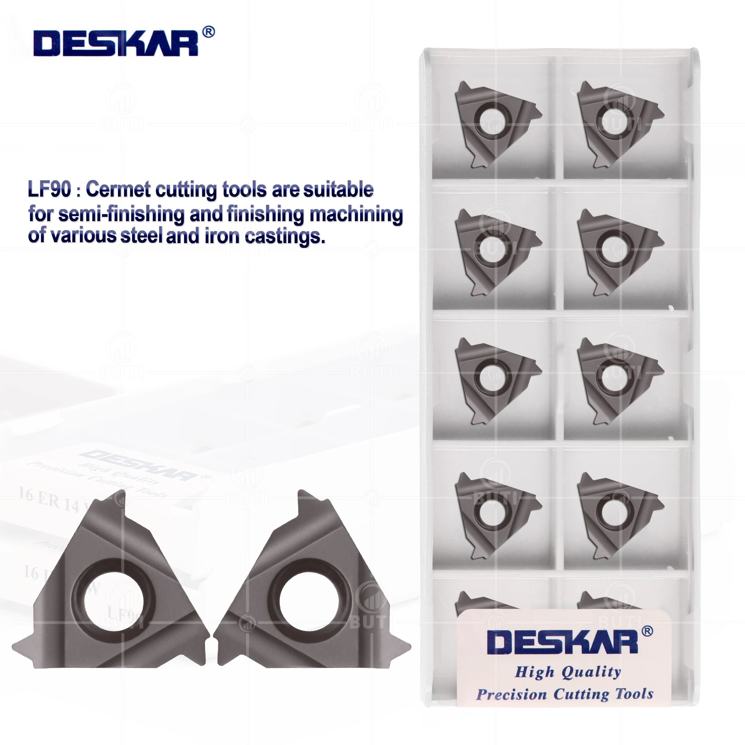 

DESKAR 100% Original 16ER 16IR 11W 14W LF90 CNC Threading Inserts Turning Tools Cermet Blades Lathes Machine Cutting Tool Parts