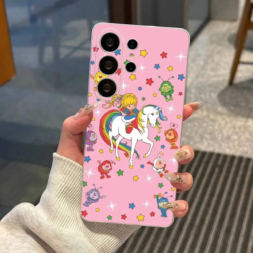 Cute Rainbows Brites   Phone Case For Samsung S25,S24,S21,S22,S23,S30,Ultra,S20,Plus,Fe,Note,10,9,5G Transparent Cover