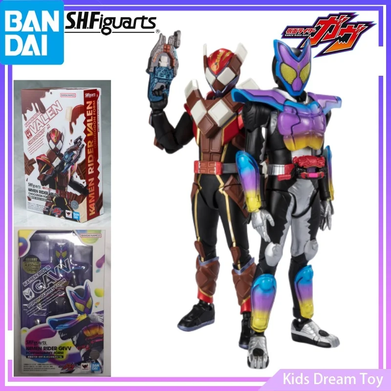 

Original Bandai InStock S.H.Figuarts KAMEN RIDER GAVV POPPINGUMMY FORM&KAMEN RIDER VALEN CHOCODON FORM Anime Action Figures Toys