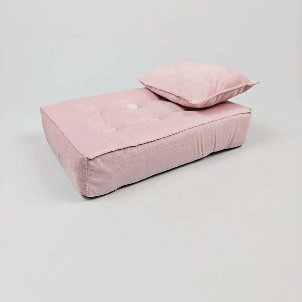 Velvet Colchão Pillow Set para o bebê recém-nascido, Fotografia Props, Estúdio de Tiro Acessórios, Cama Almofada, Mat, Foto Props