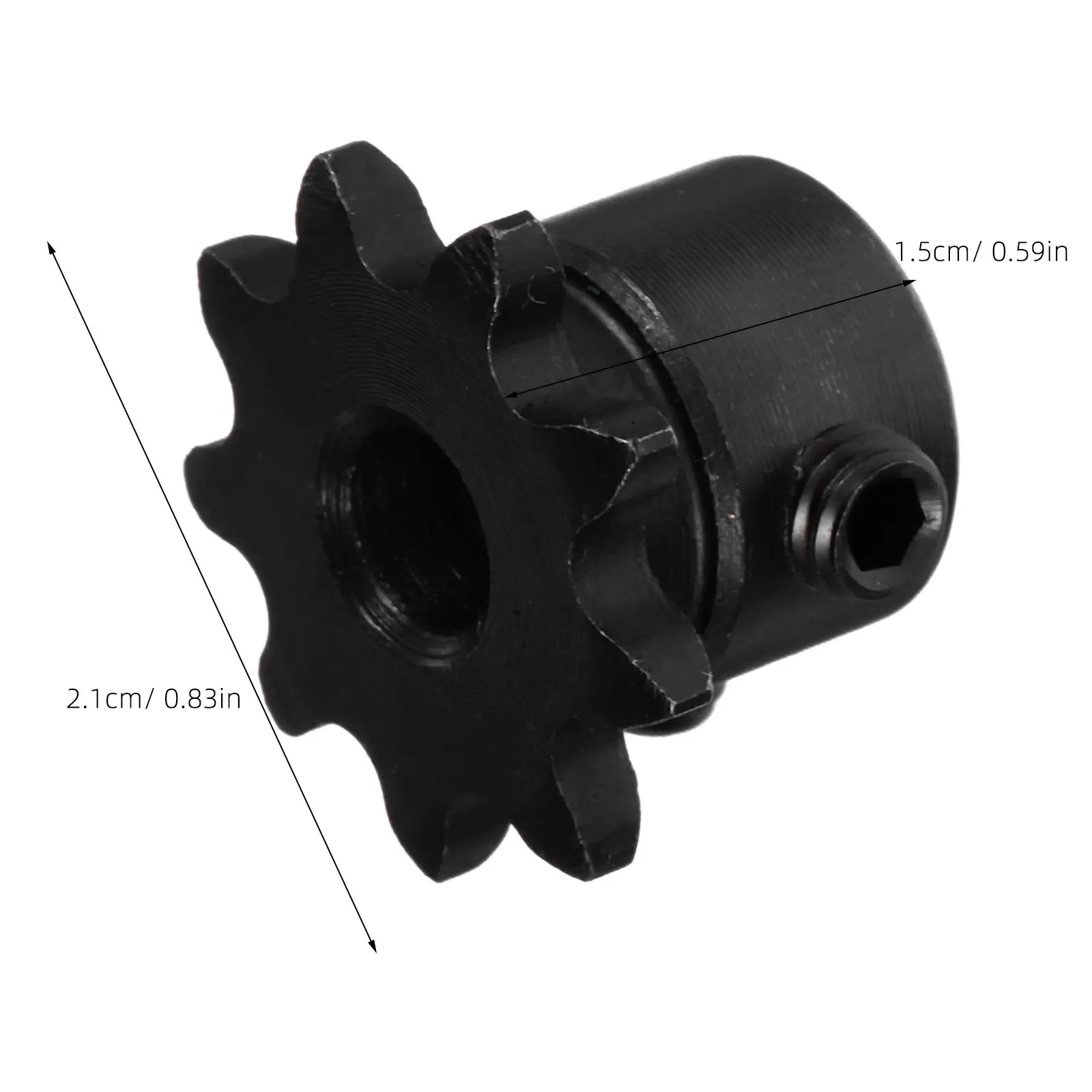 1Pcs Chain Sprocket 9 Tooth Single Strand Carbon Steel Roller Sprocket Assembly High Load Quiet Roller Chain System Energy