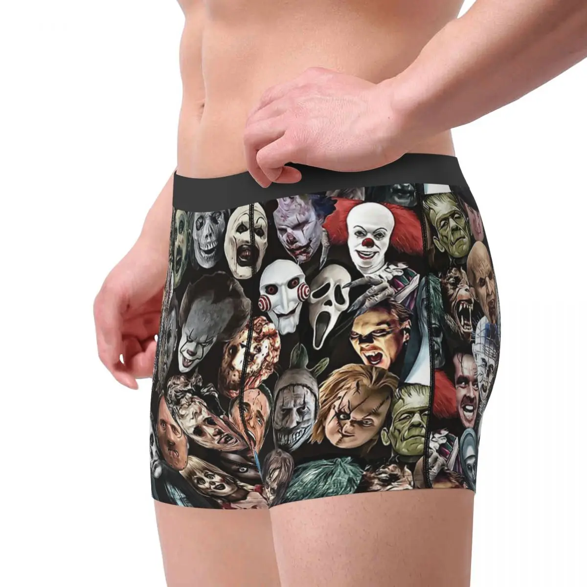 Faces Of Horror Skeleton Skull Bone Underpants Cotton Panties Men's Underwear Ventilate Shorts Boxer Briefs