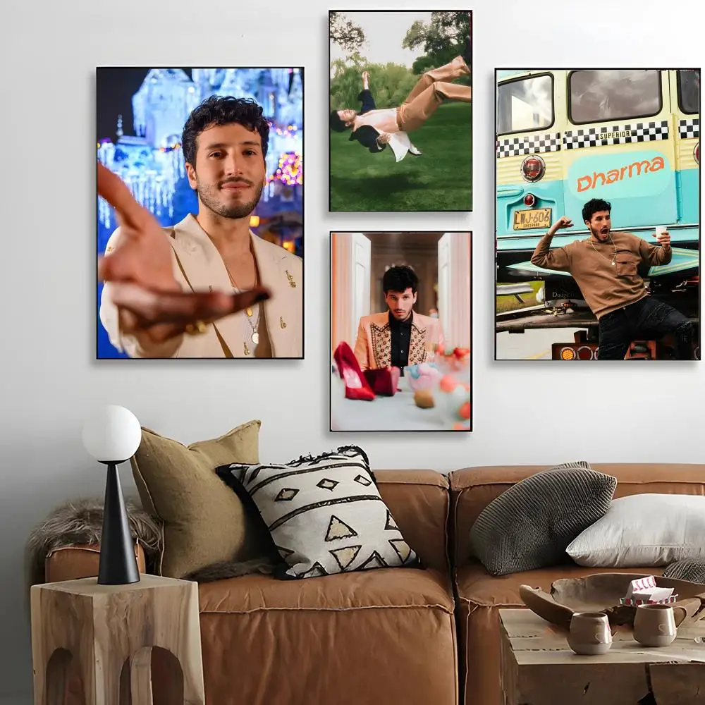 Tropical Soulful S-Sebastian Yatra Latin Pop Music Poster retro art living room decoration bar Promotional