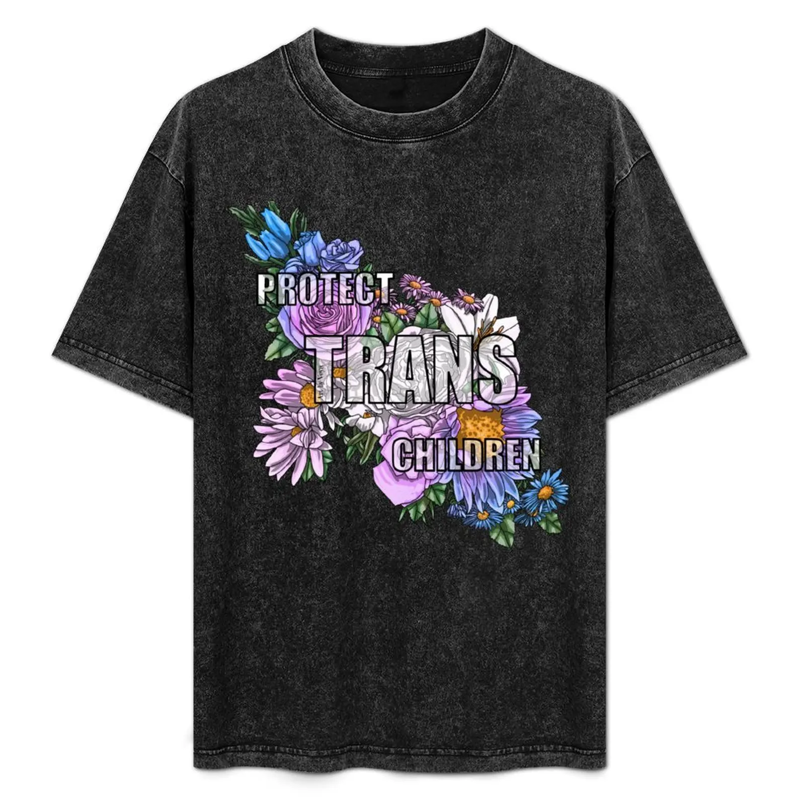 

Protect Trans Children Flowers 2023 T-Shirt Long Lasting Casual T-Shirt