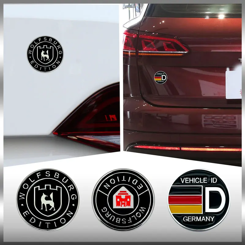 Car Accessories WOLFSBURG EDITION Logo Emblem Side Rear Trunk Badge Metal Decals Decoration Car Styling