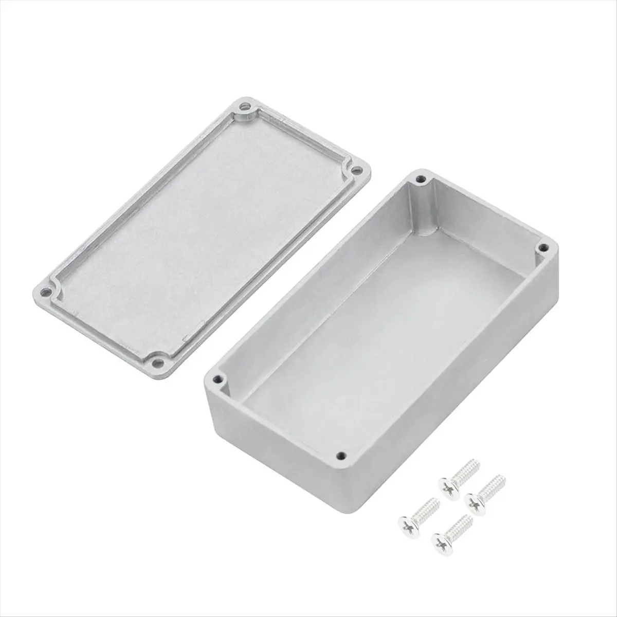 (ABYM) 4PCS 1590B Guitar Pedal Enclosure Aluminum Diecast Stomp Box Case Toggle Switch Box 112x61x32mm