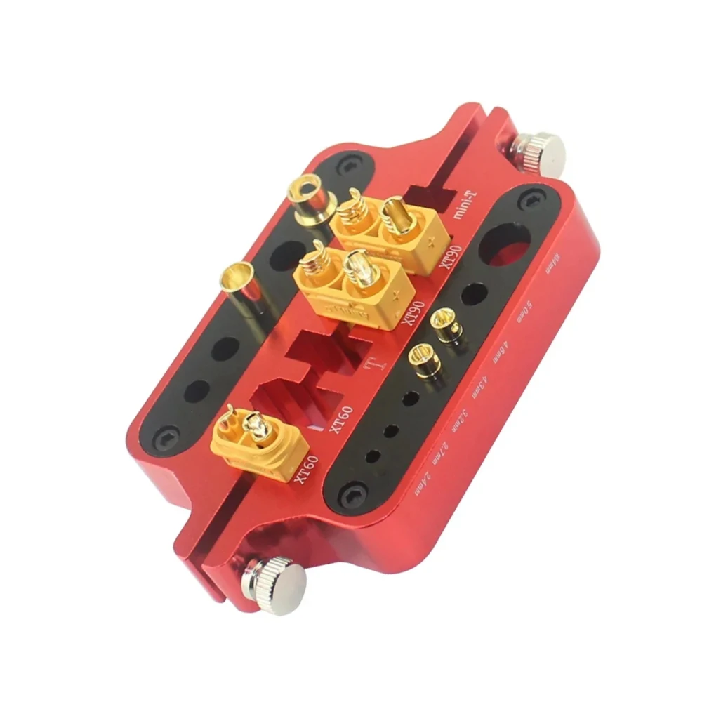 Welding Soldering Insulate Station Jig Thermal-protective Aluminum  RC Tools for XT60 XT90 Deans Banana Plug Connector
