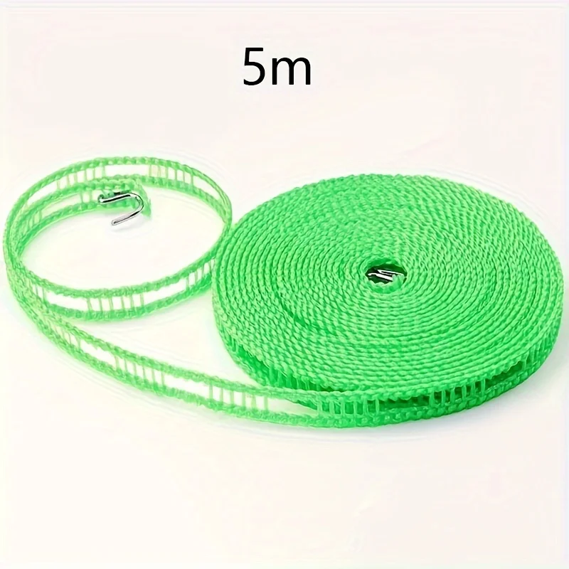 방풍 빨랫줄 1세트, 두껍고 견고한 실내외용, 드릴 필요 없음