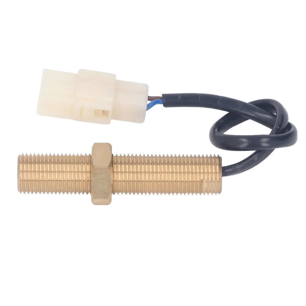 M16 Thread Rotate Speed Sensor IP44 Protection Generator 50V AC Magnetic Tachometer 2 Output Terminals Sturdy