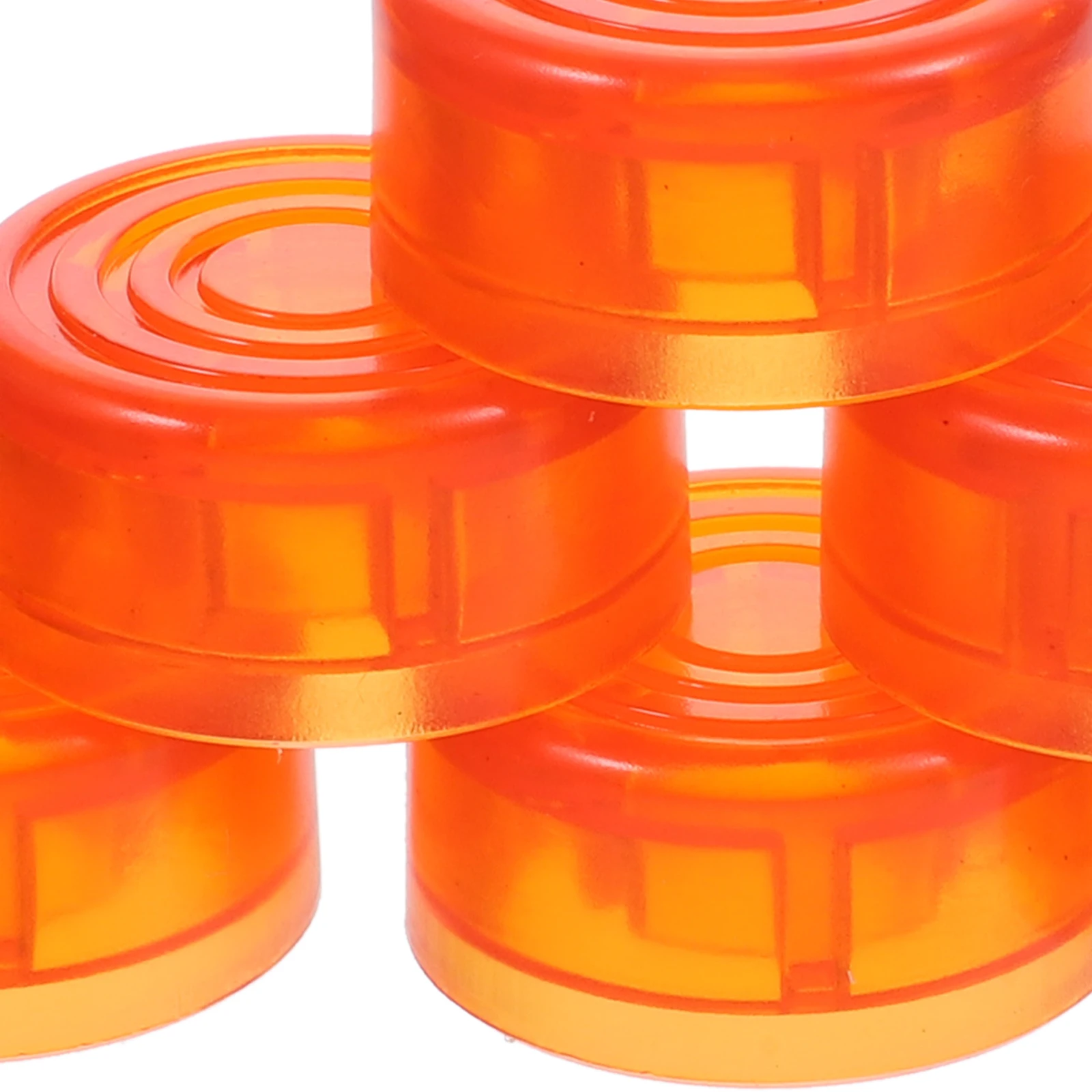 

10 Pcs Stepping on The Nail Cap Guitar Pedal Footswitch Topper Effects Toppers Monoblock Button Plastic Buttons