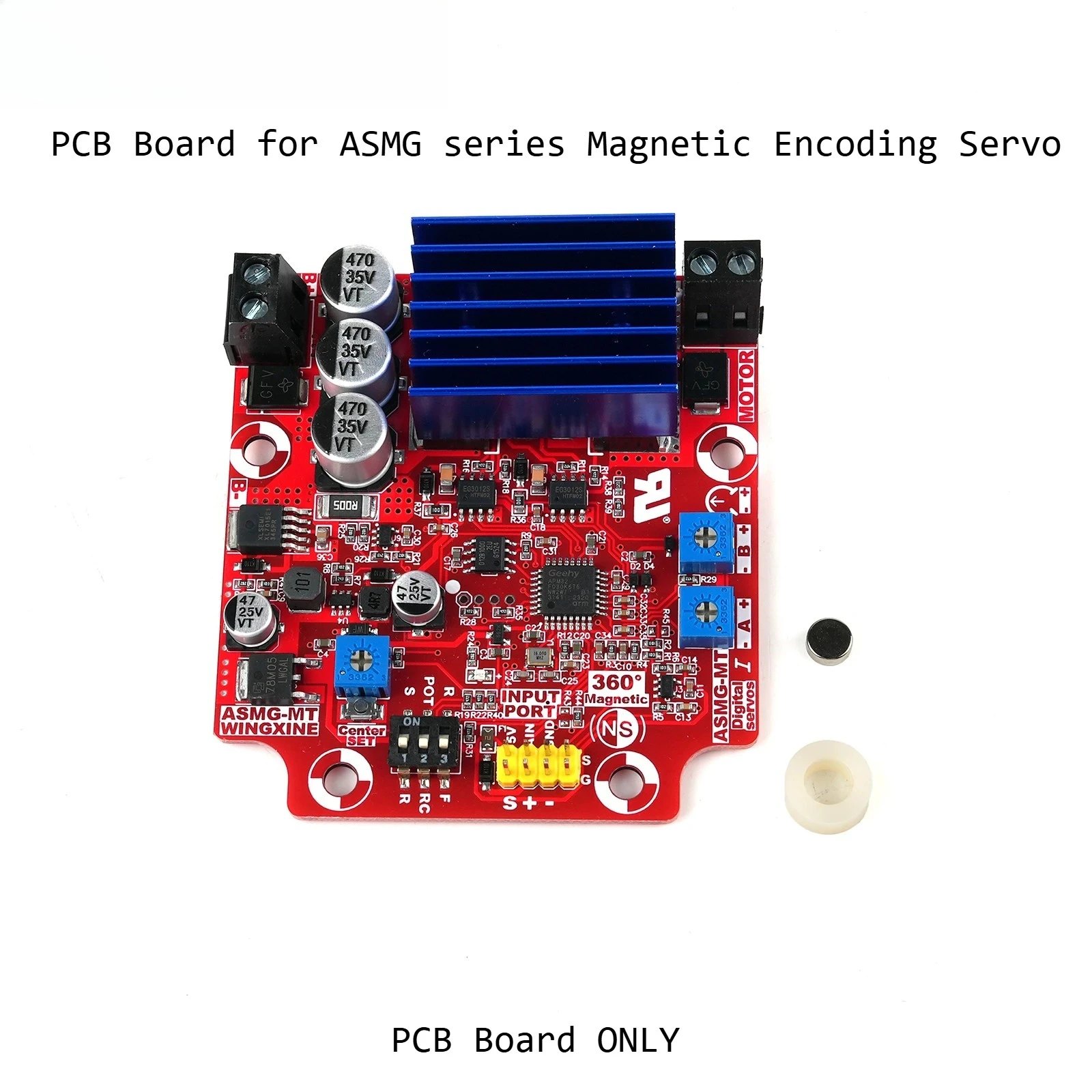 PCB Control Board for 500kg ASMG-MTB Magnetic Encoding 360 Degree High Torque Digital Servo DC 12-24V Large Robotic Manipulator