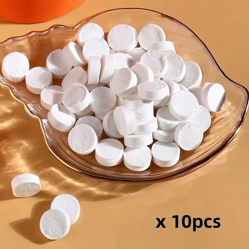 10pcs Compressed Towel Soft Disposable Coin Tissue Portable Mini Compressed Towel Absorbent Travel BBQ Outdoor Camping