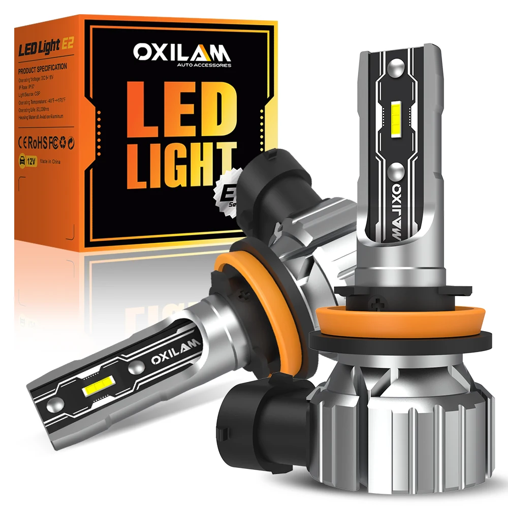 

2Pcs H8 H9 H11 H16JP LED High Beam Headlight Fog Lights Lamp Canbus LED Bulb For 12V Car Auto ZES Chip Super Bright White 6500K