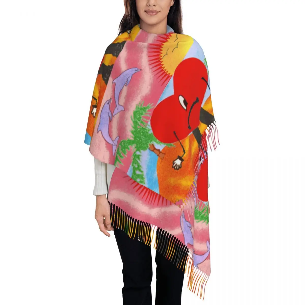 Womens Scarf With T… - image