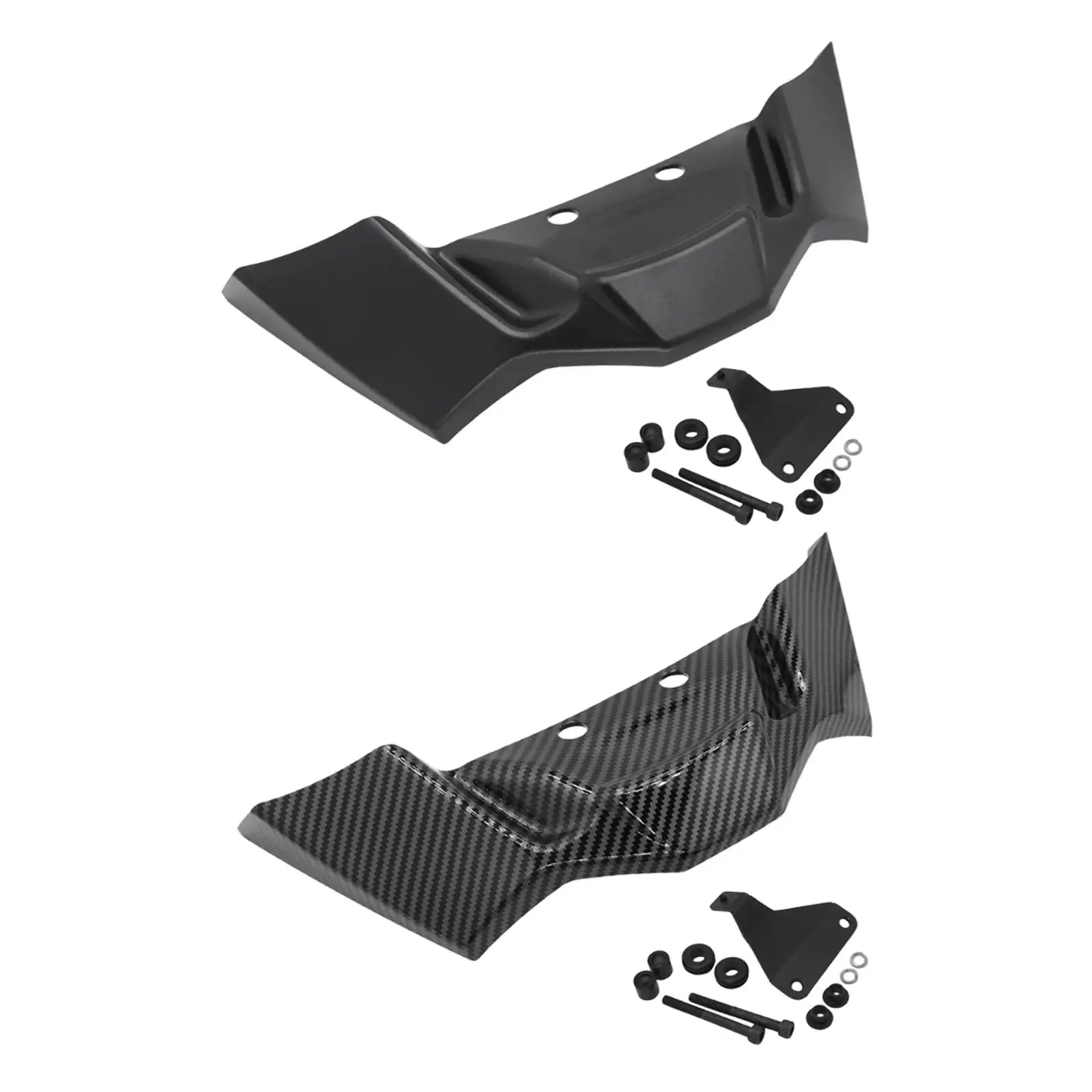 

Motorcycle Front Spoiler Winglet Easy to Install Anti SHAKE Downforce Wing Spoiler Kit Fairing Motorcycle Accessories