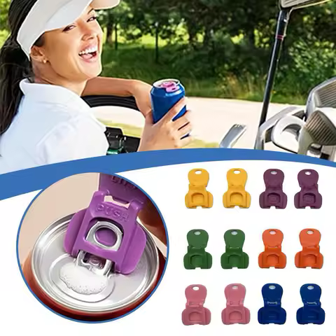 With Protective Cover Plastic Tab Can Openers Reusable Easy Can Opener Kitchen Tool Color Beverage Can Opener