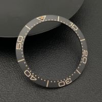 38mm Tilted Ceramic SUB Bezel Insert Ring Blue/Green Luminous Fits SKX007/009 SRPD Seahorse Case NH35 NH36 Movement  Refit Parts