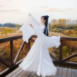 golden dragon hanfu women chinese traditional fairy dress ancient chinese costume plus size Performance Costumes Stage Outfits