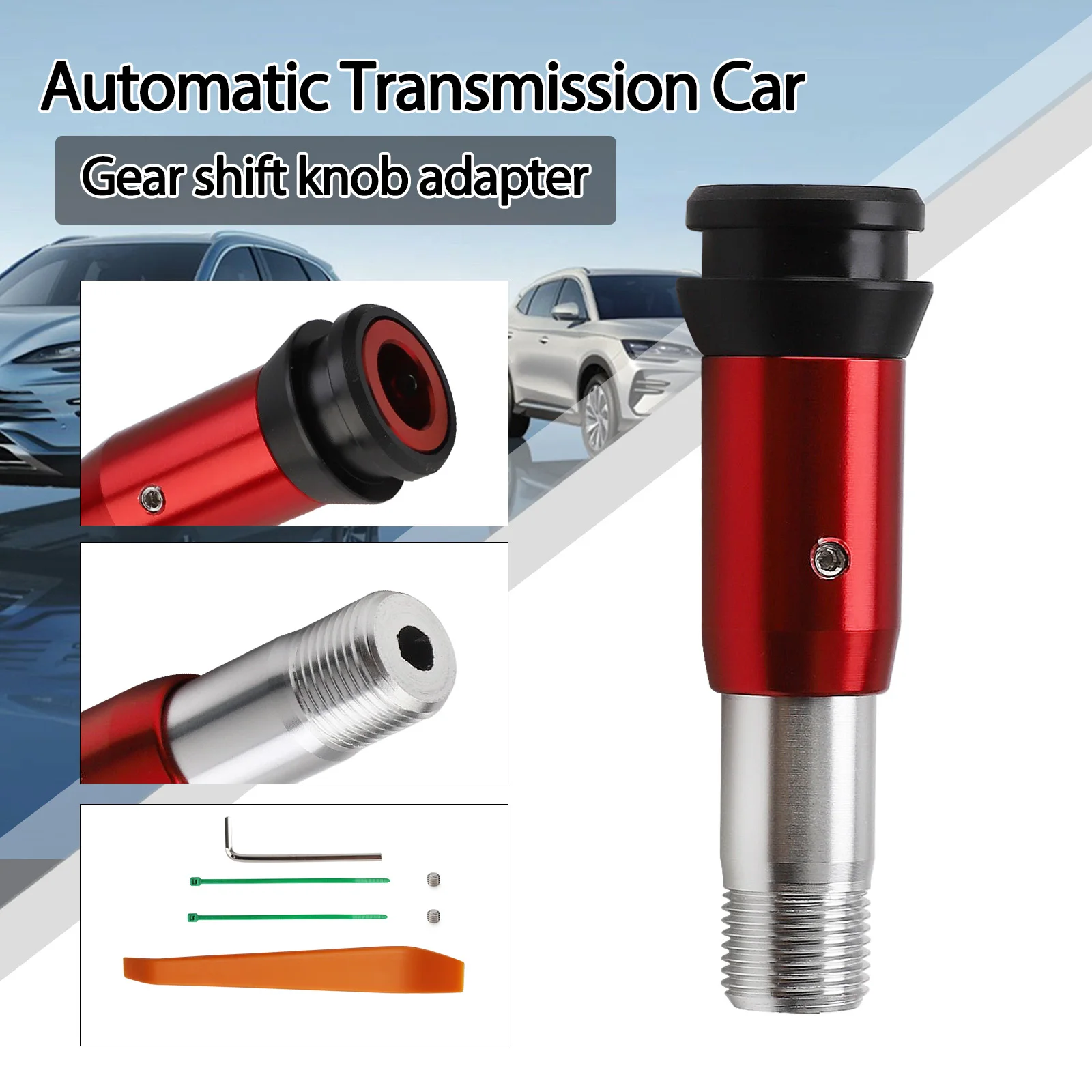 M18*1.5 Car gear Shift Head Converter  For Converting Automatic Gear Into Manual Gear  shift knob head adapter Car modification