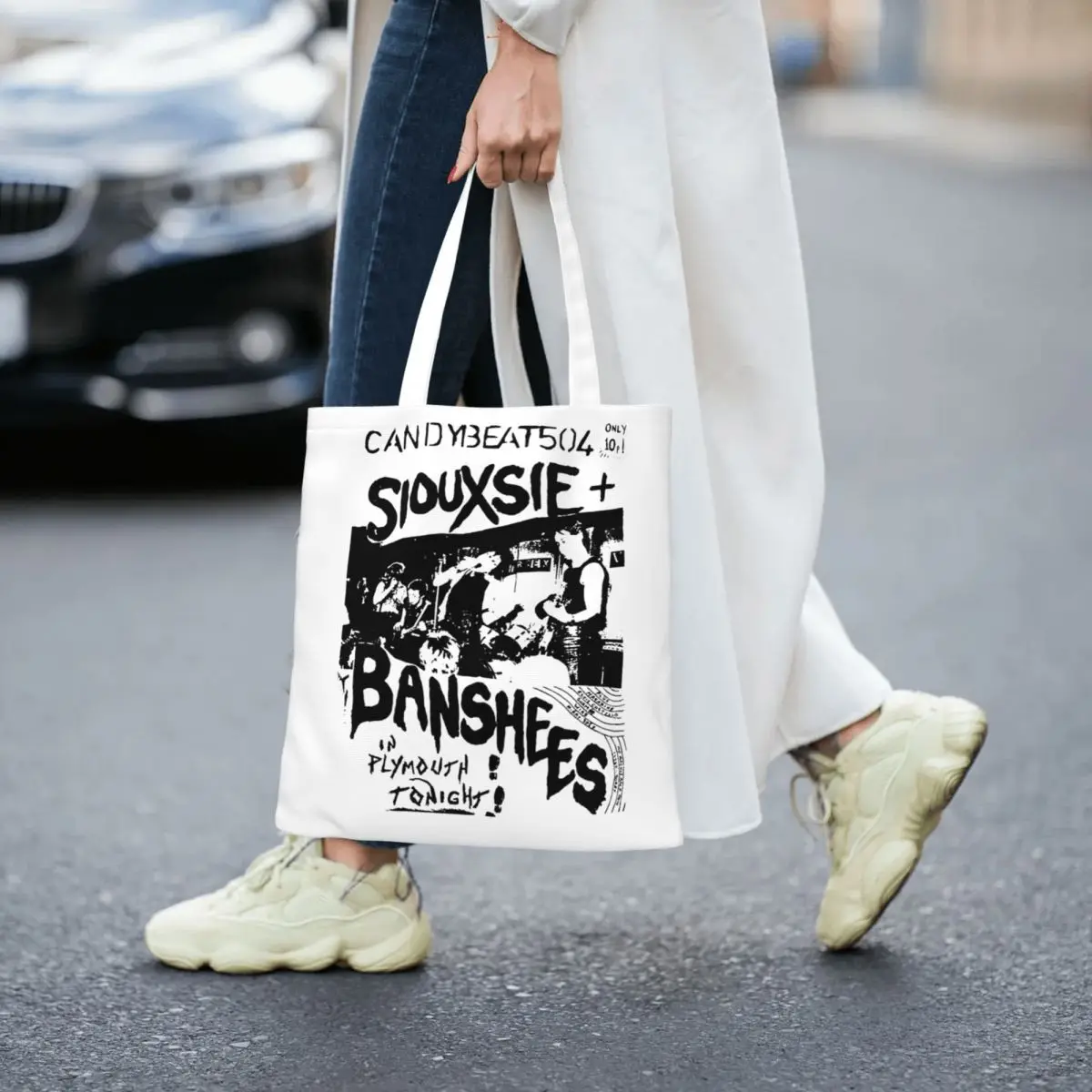 Siouxsie And The Banshees Band Canvas Tote Bag Fashion Large Capacity Shopping Bag for Women British Rock Daily Bags