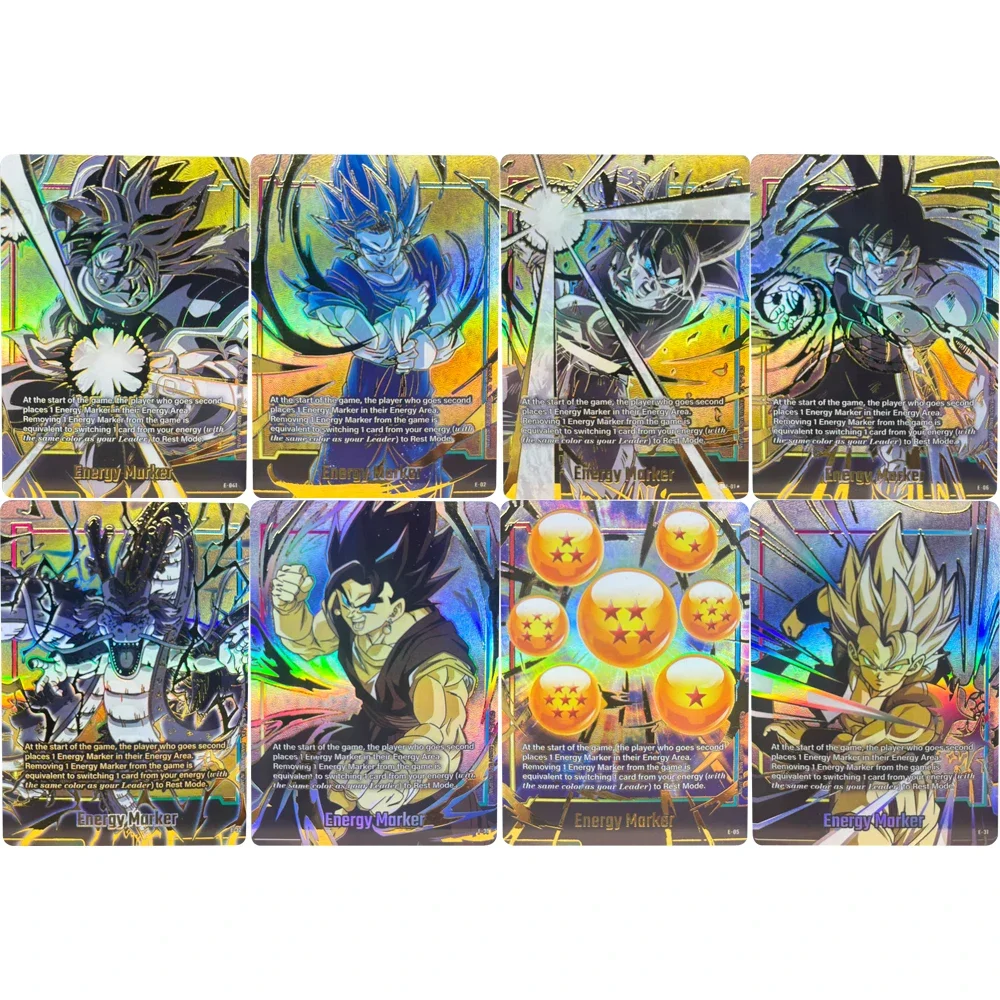 ドラゴンボールDIYホットスタンプコレクションカード孫悟空ブロリーベジットエネルギーマーカーカード自作ゲームアニメカードギフトおもちゃ