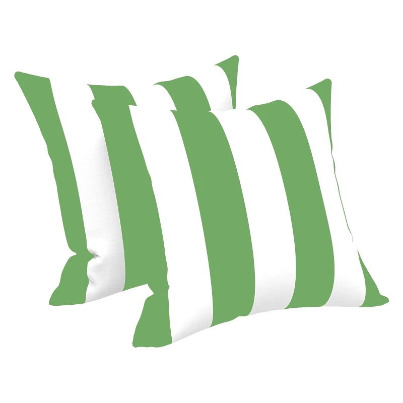 Outdoor Lumbar Pillow Covers 2pcs/set Double Side Printed Waterproof Cushion Cover for Patio Furniture Garden Decorative Gift