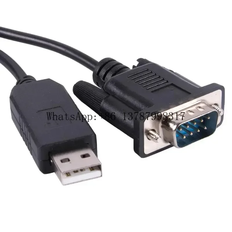 PL2303TA USB DB9 RS232 Serial Adapter Male Null Modem Crossed Converter Cable