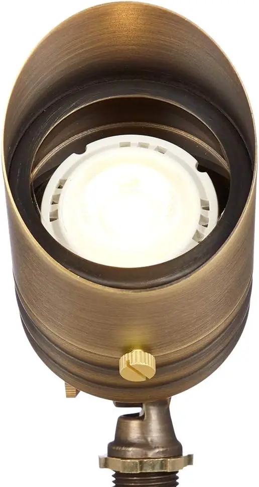 VOLT 20-pak 12V Fat Boy Solid Brass Outdoor Spotlights Bronze 5W 2700K MR16 Żarówki LED Niskonapięciowe Oświetlenie Krajobrazowe