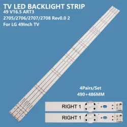 Bande LED pour LG _ 49inch _ UHD 49UH610A 49UH6100 49LF5100 49UH6030 49UF640V 49UF6407 49UF640 49LF510V 49LG63CJ