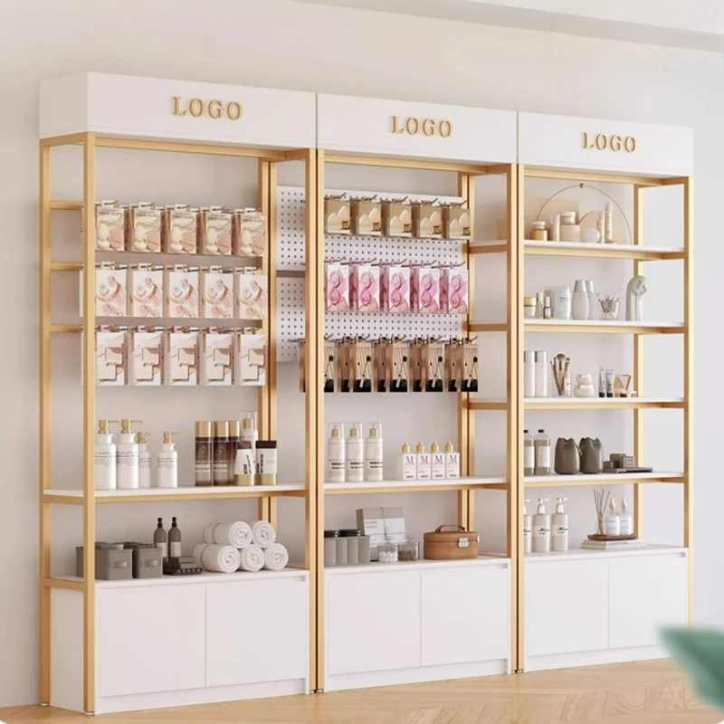 LTT hole board display cabinet display cosmetics multi-layer shelves