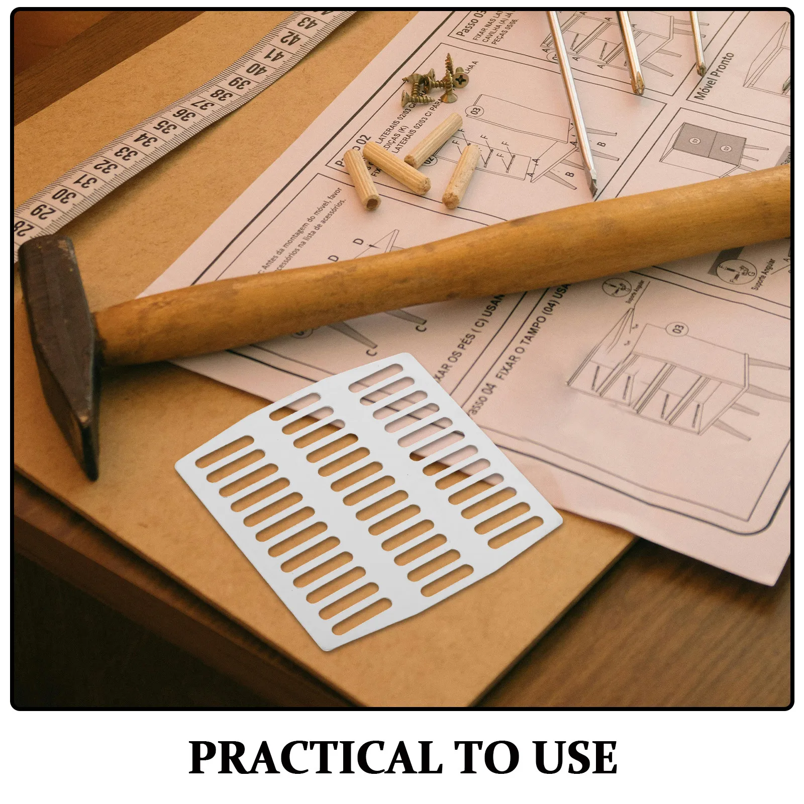 10Pcs Spring Stainless Steel Brick Wall Weep Hole Covers Drainage Protector Easy Installation Wall Hole Screen Filler 7x6.8cm