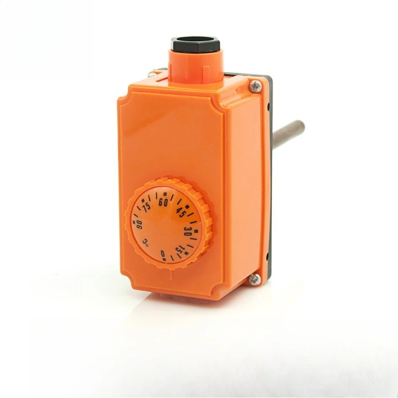 220V 16A Adjustable Thermostat Switch 0‑90℃ For Hot Water Pipe Boiler Heating System Temperature Control Component