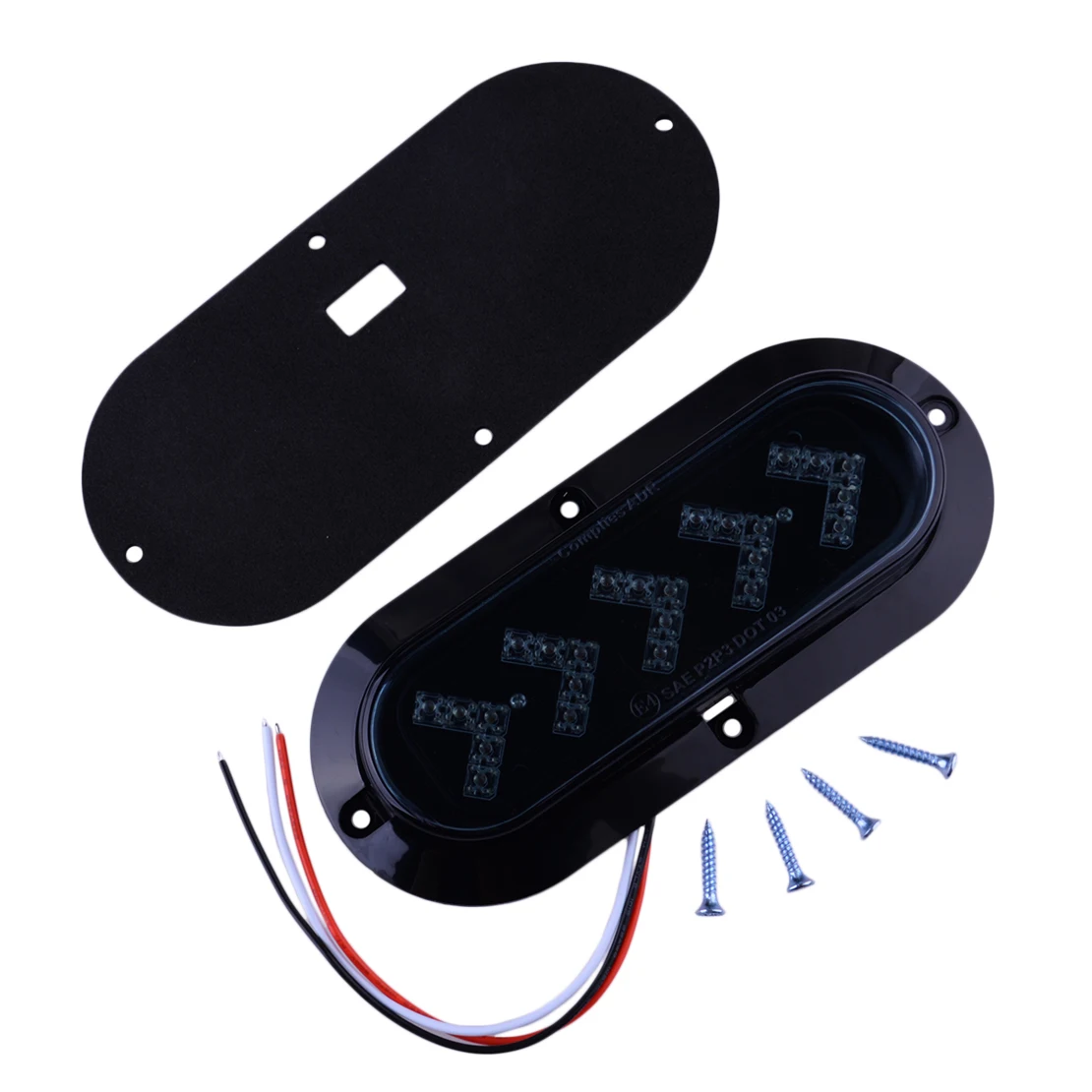 2 pezzi 12-24V lente affumicata ambra LED per auto camion rimorchio indicatore laterale ovale indicatore di direzione lampada
