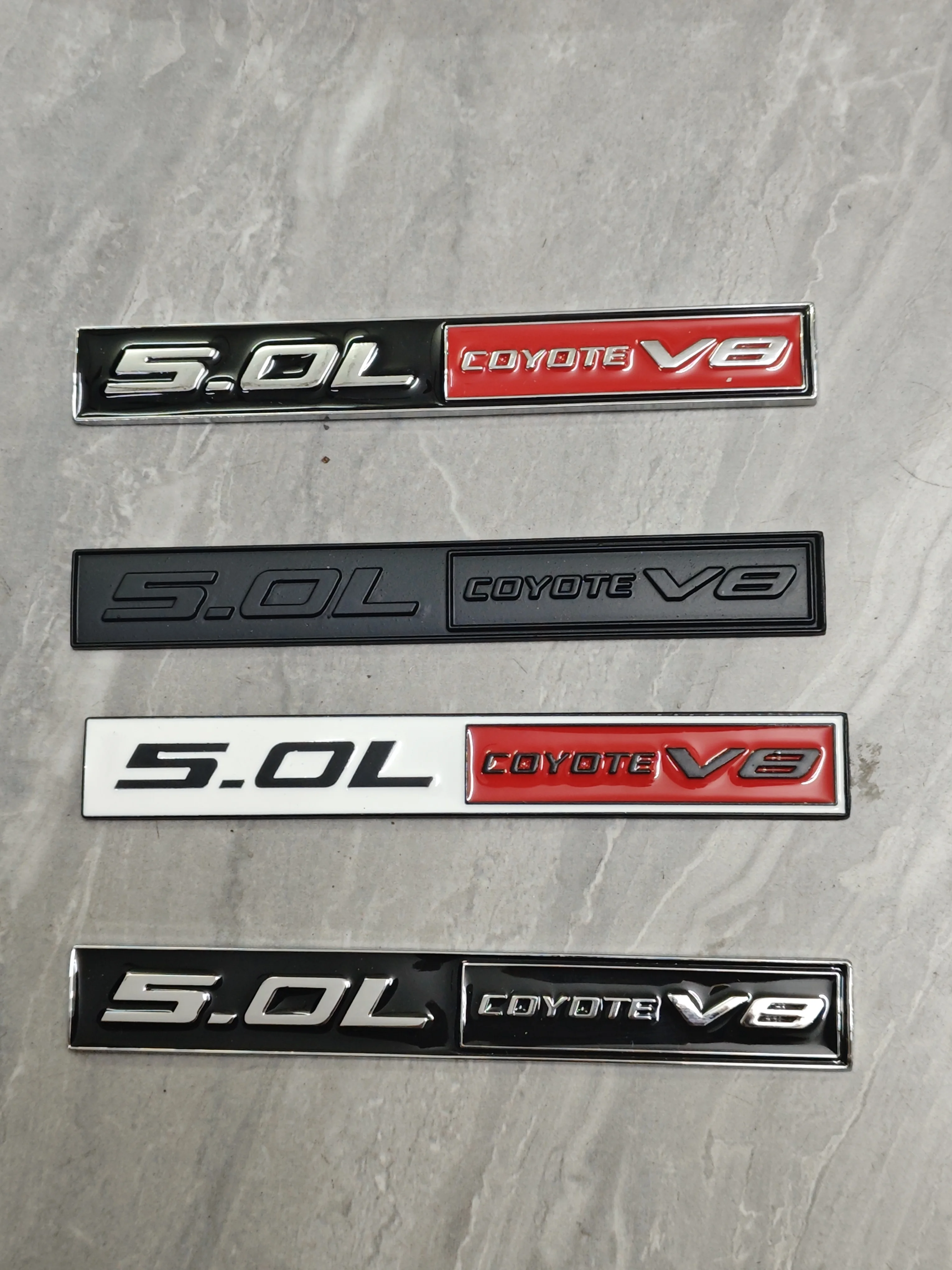 Car Front Grille 5.0L COYOTE V8 Emblem Sticker Accessories For Mustang ST Line GT MONDEO Dodge Charger Ram Hellcat Challenger view 3