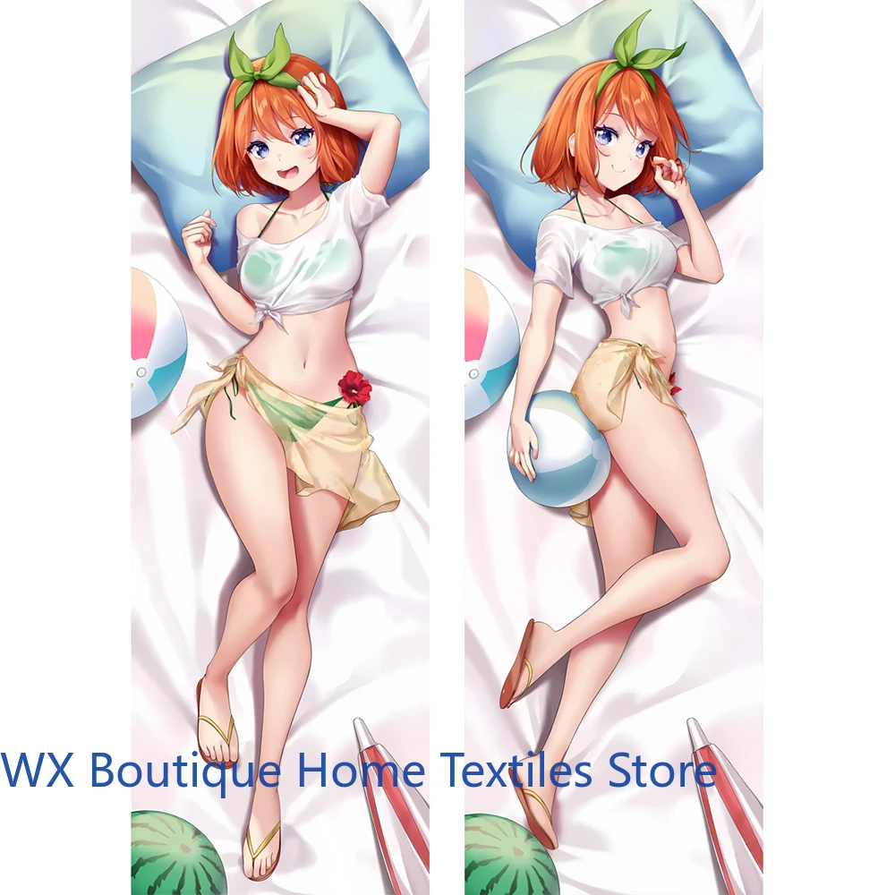 

Anime Nakano Yotsuba Dakimakura Pillow Cover Cosplay Props Peachskin Double-Sided Printed Pillowcase