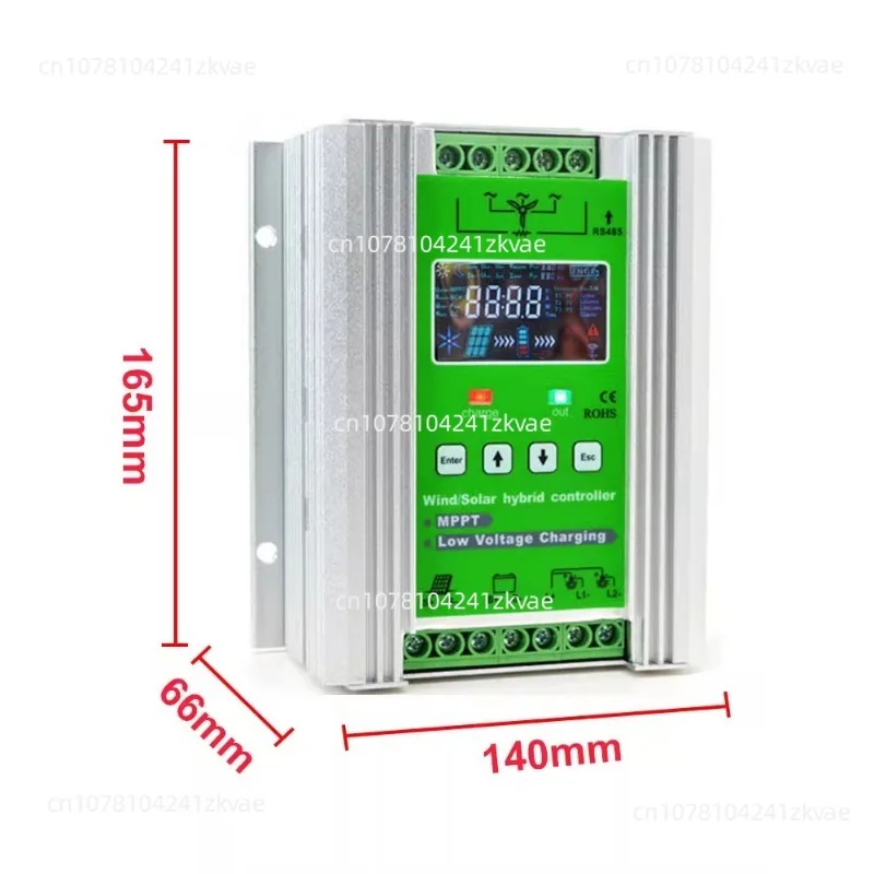 Hybrid Wind Energy Solar Energy 12V 24V 48V MPPT Charging Controller 60A 1000W Solar Wind Energy Regulator