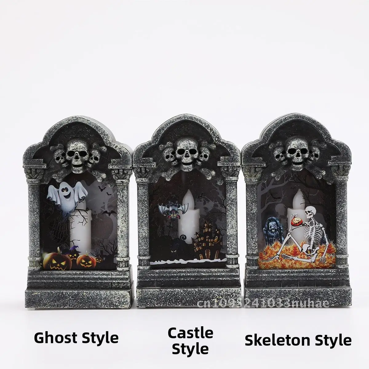 

Halloween tombstone wind lamp creative desktop ornaments luminous night light scene atmosphere light