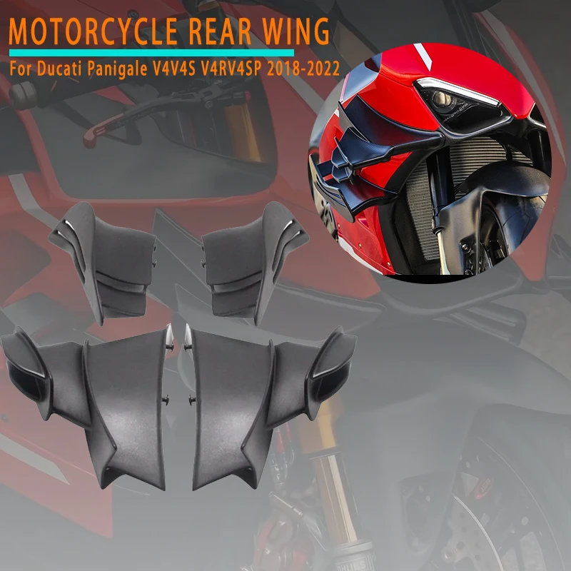 Motorcycle Accessories For Ducati V4 V4S V4R Superleggera V4 2018-2022 Fixed Wind Wing Spoiler Side Cover Fixed Wind Wing