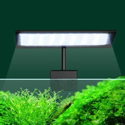 Aquarium Super Slim LED Light, Fish Tank Lamp, Plants Grow Clip Lights, Aquatic Aquarium Lamps, Lighting 220V, 12W, 15W, 110V US