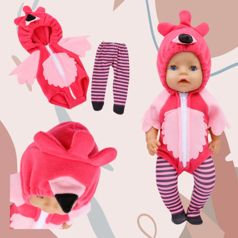 Doll Clothes for 17-18 Inch Dolls 43-45cm Doll Baby Born Doll Cute  Suit  Clothes on A Doll Baby Christmas Gift
