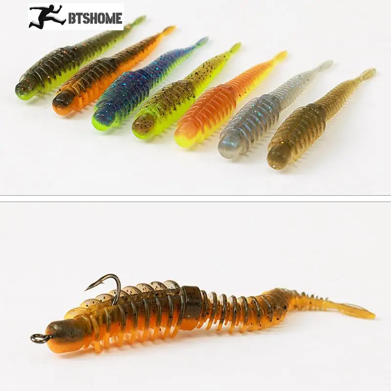 Strong In Floating Water Floating Light Dancing Bug With Salt And Fishy Taste 7.5cm Road Sub Soft Bait Pit Biomimetic Soft Bait