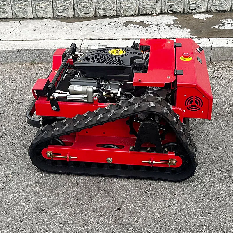 Home Delivery, China Made Remote Controlled Tracked Farm Tiller and Lawn Mower, Factory Direct Sales.